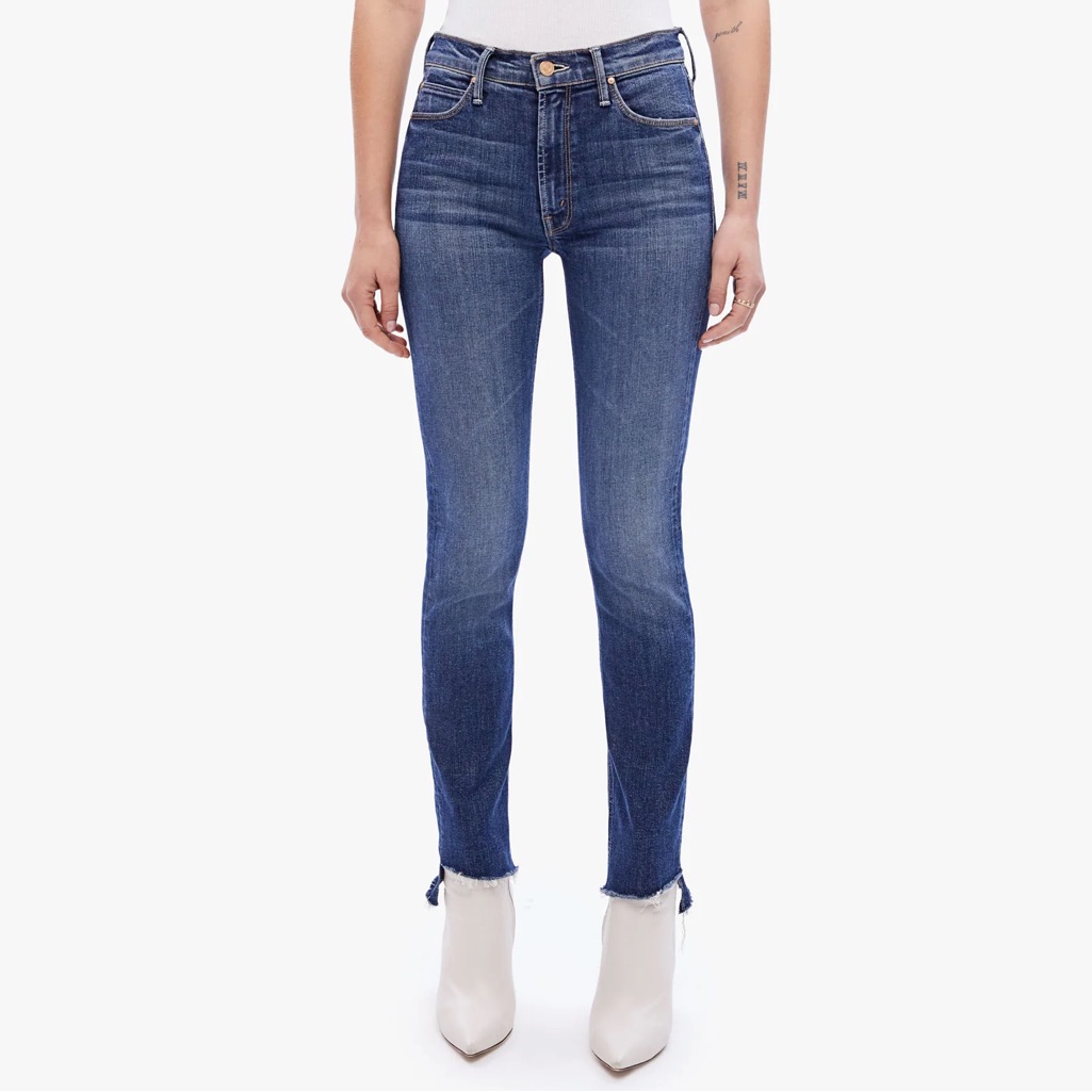 Mother Denim The Looker Ankle Fray Jeans Girl Crush